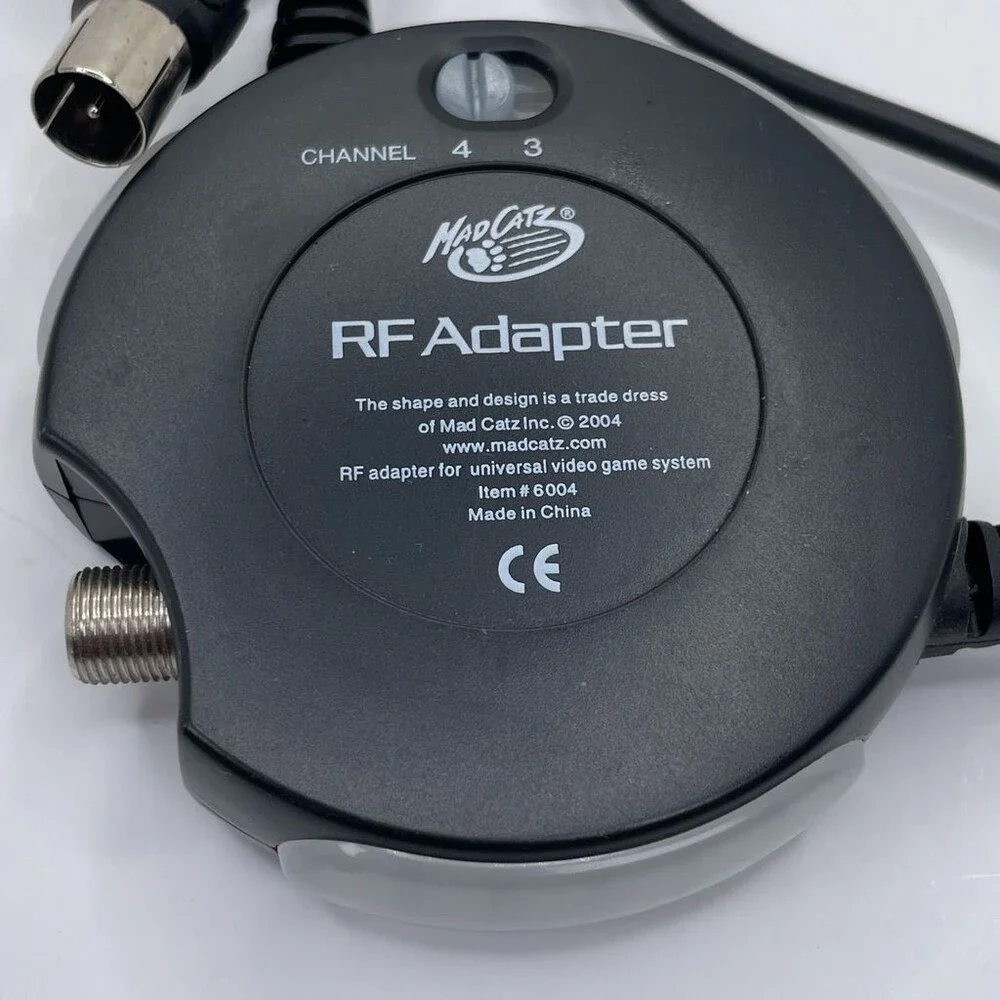 Mad Catz 6004 Universal RF Adapter for N64 GameCube Xbox PS1 PS2 Accessory